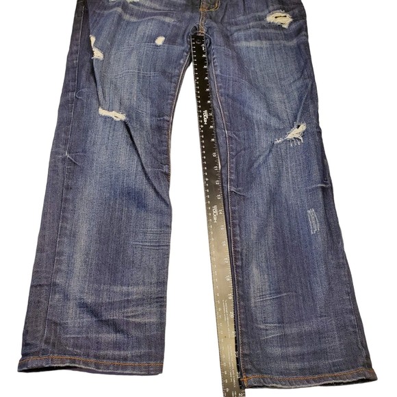 Refuge Jeans Womens Size 5 Style 2B-3623BBlue Distressed 5 Pocket Cotton Spandex - Picture 3 of 16